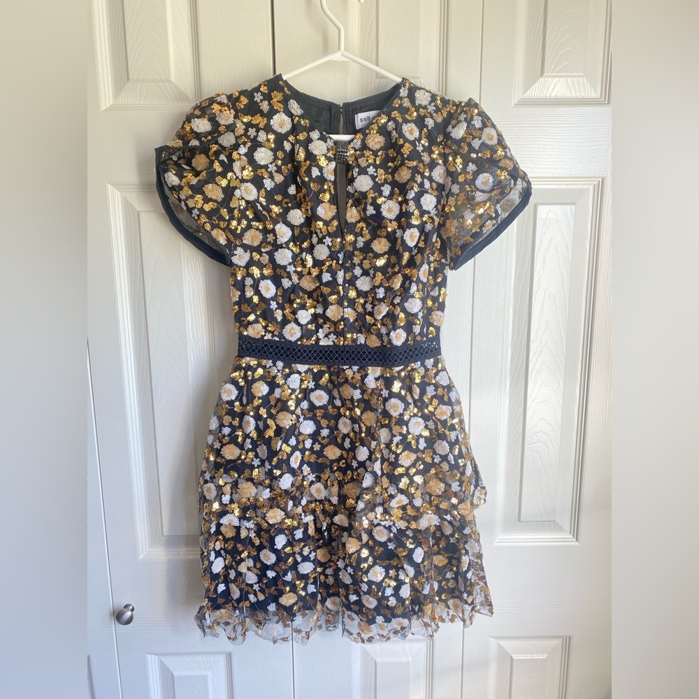 New Self-Portrait Sequined Mini Dress - Picture 5 of 14